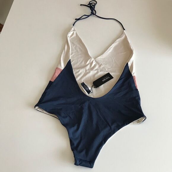 Anthro. Tavik Chase Reversible One-Piece Swimsuit. - Picture 6 of 11